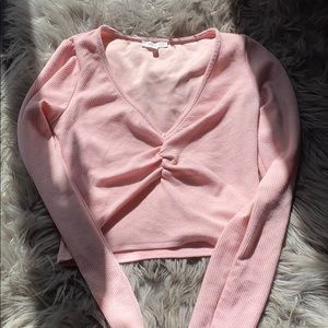 Long sleeve crop top